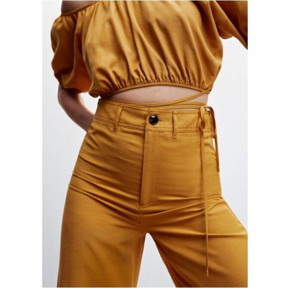 MANGO High-Waist Crop Trousers - XL - Picture 6 of 6